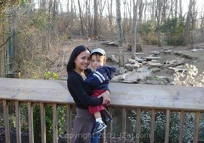 Me and Mommy in front of the Tigers.