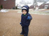 Joey in the snow January 29 2009 b