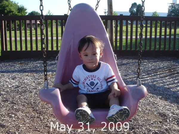 Joey at the park. May 31, 2009.